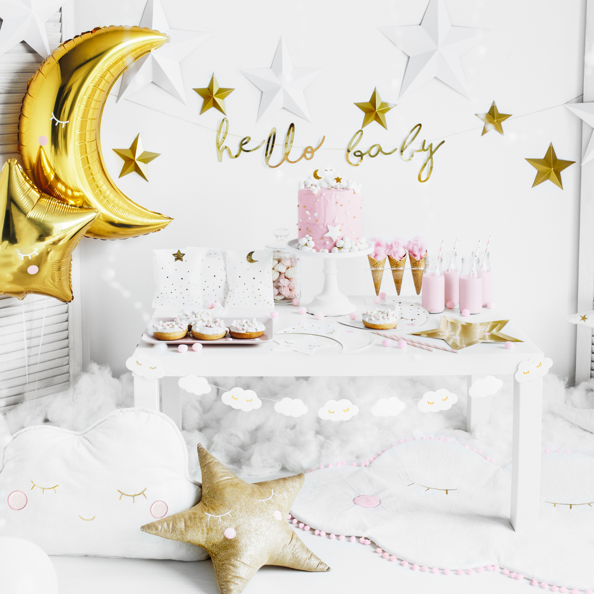 Little Star, Hello Baby Banner