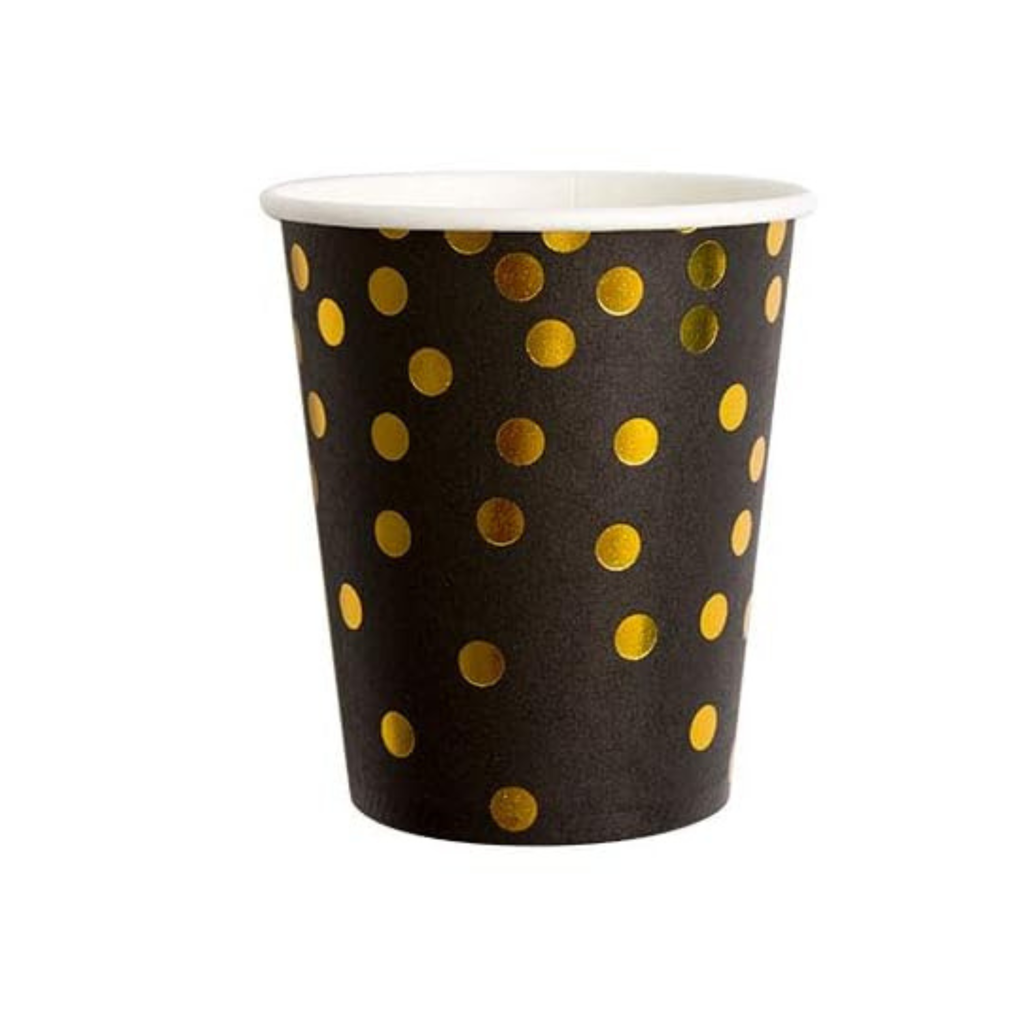 Gold and Black Theme Party Paper Cups Set – Ribbontique