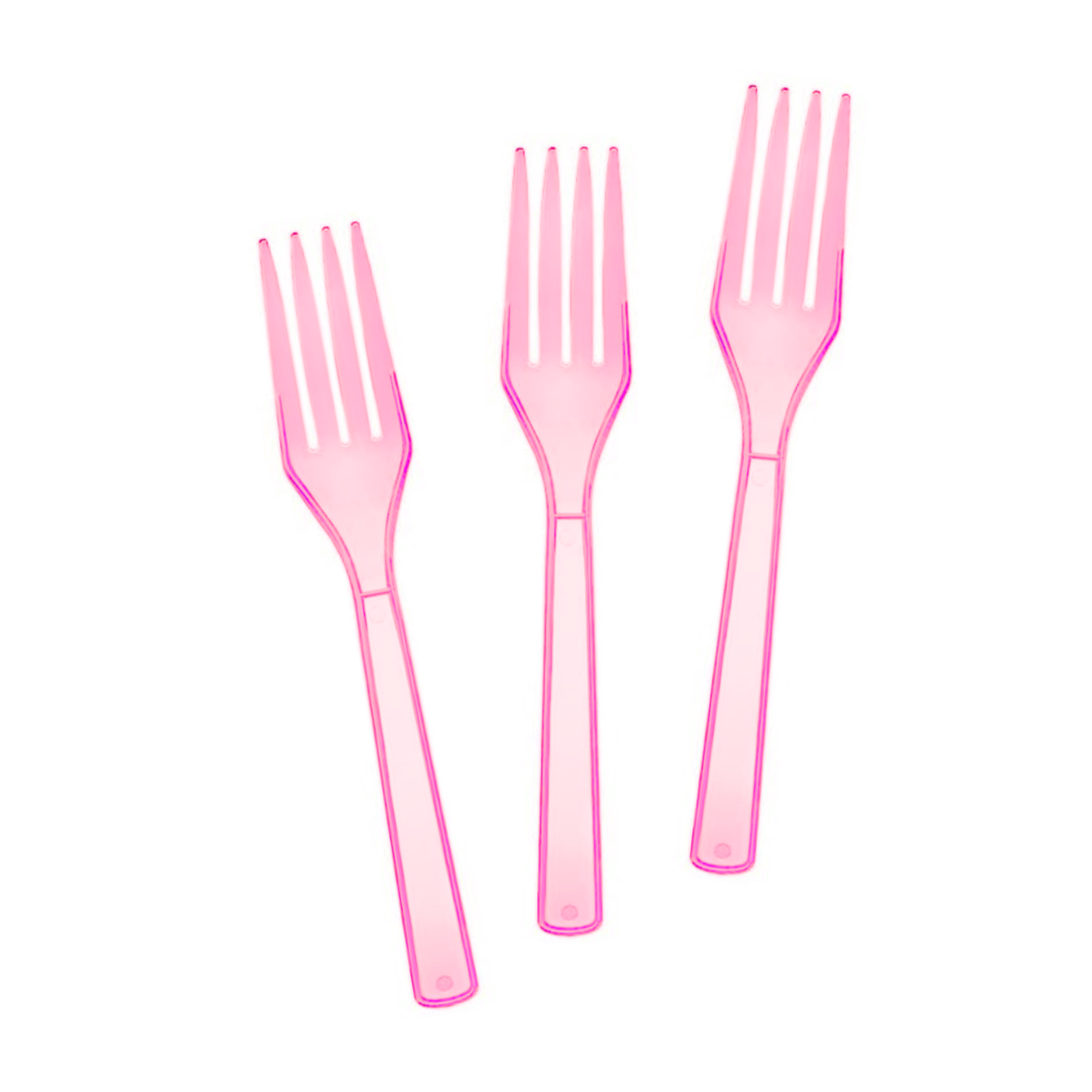 Carousel Stripe Party Theme Cutlery Set (Forks - Pink)