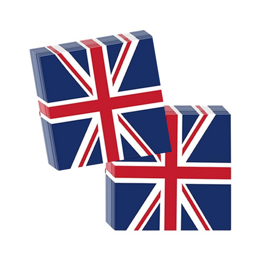 British Flag Theme Paper Napkins Set