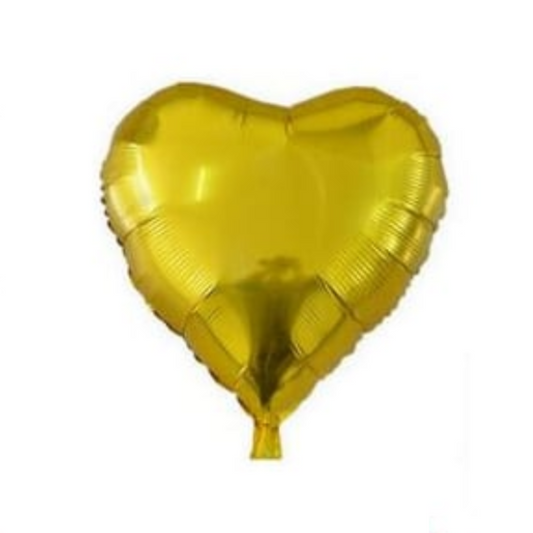 Heart Shape Foil Balloons (Gold)