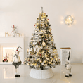 Load image into Gallery viewer, Falling Snow Christmas Tree White with Decorations - 210 CM
