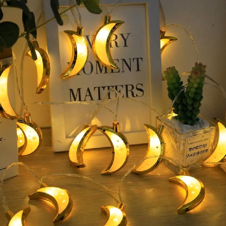 Ramadan Decorations Lights Moon LED String