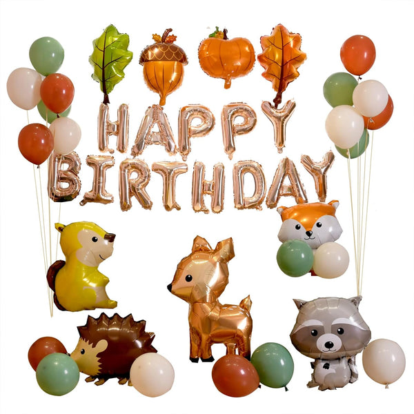 Forest Animal Theme Birthday Balloon Decorations