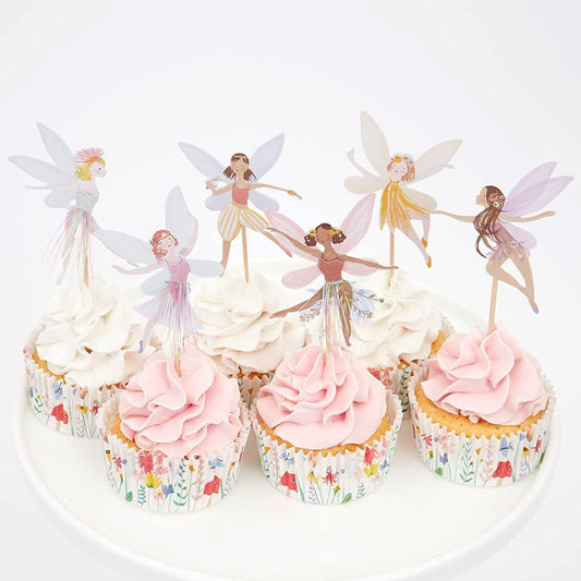 Cute Fairy Theme Cupcake Toppers Set