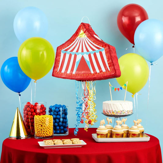 Circus Pinata Including Mallet , eye Mask & paper scraps