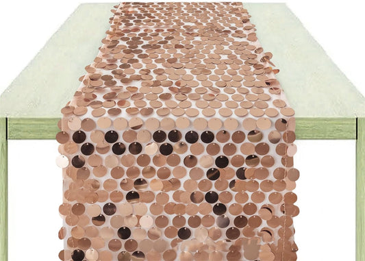 Champagne Big Sequin Table Runner