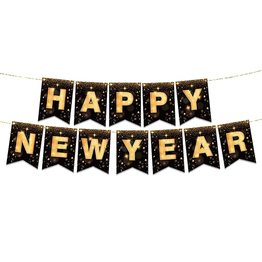 Happy New Year Garland 16*11cm