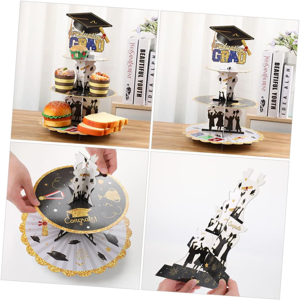Graduation Theme Cupcake Stand