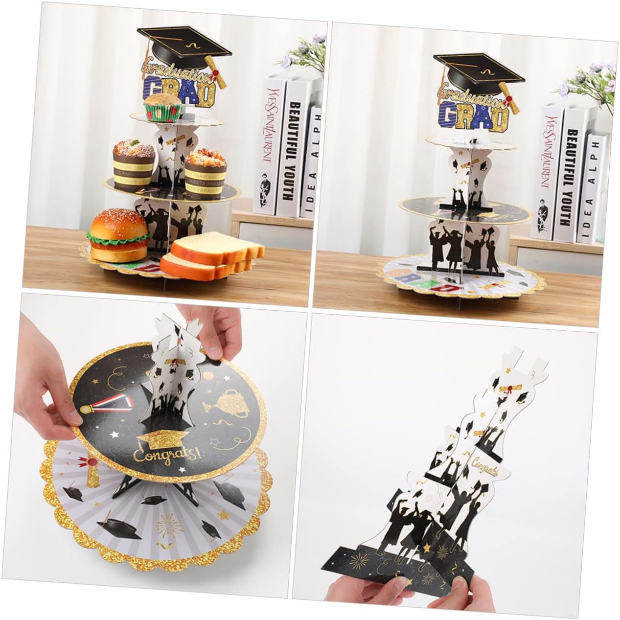 Grad Theme Cupcake Stand