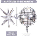 Load image into Gallery viewer, Giant Silver Disco Ball Balloon Set
