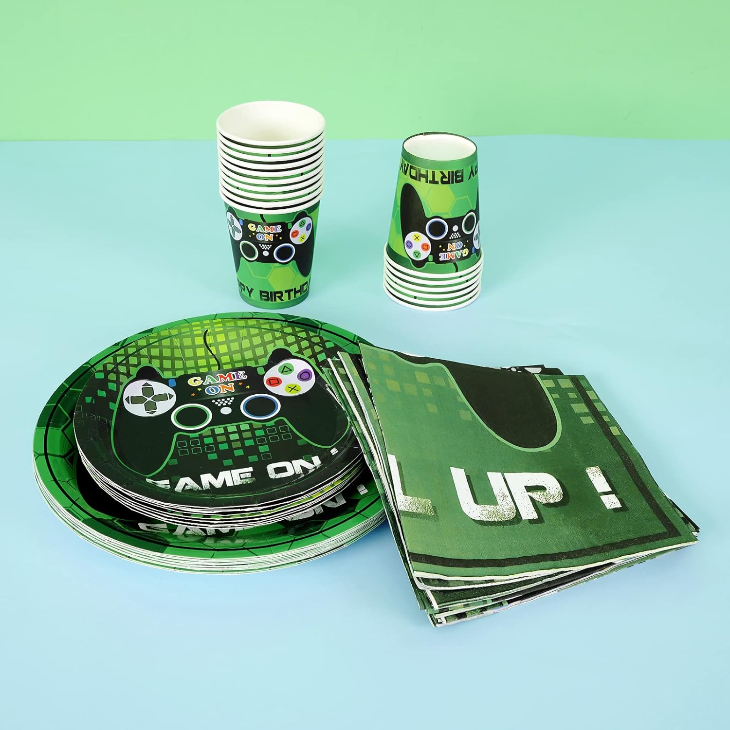 Game On Theme Party Tableware Set