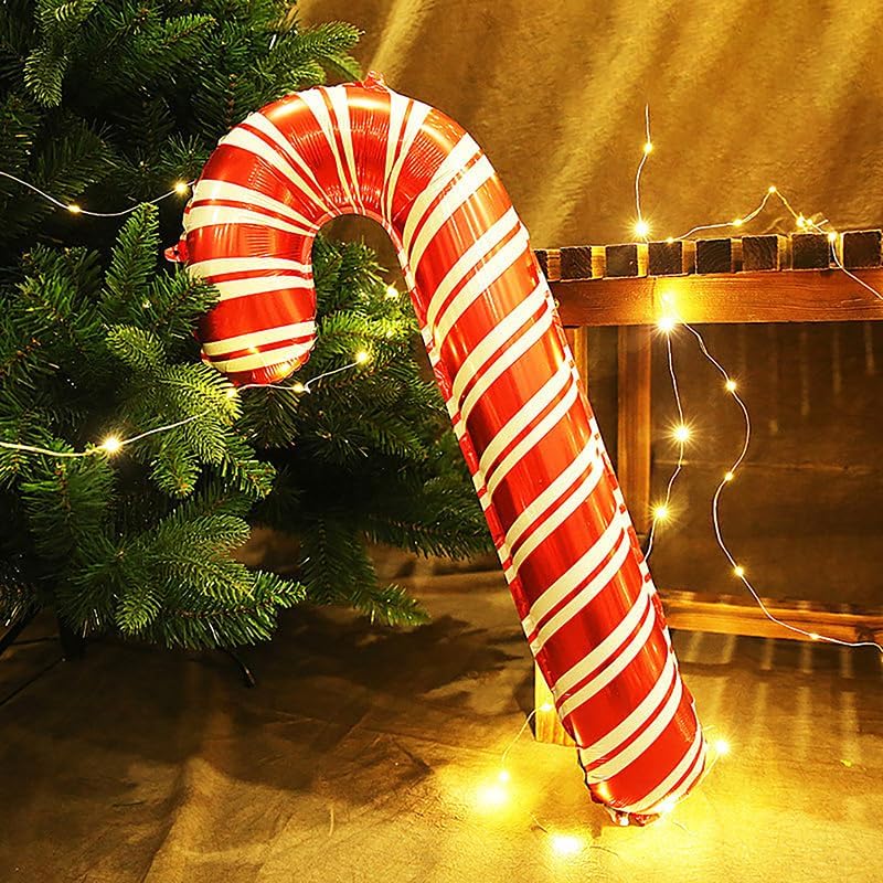 Christmas Candy Cane Foil Balloon 84*41 cm