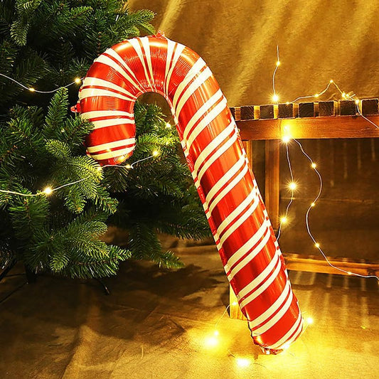 Christmas Candy Cane Foil Balloon 84*41 cm