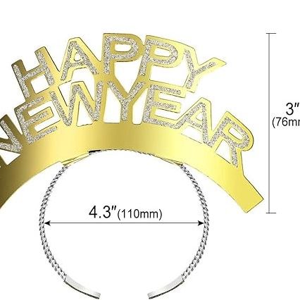 Happy New Year Headband 14*7*7Cm