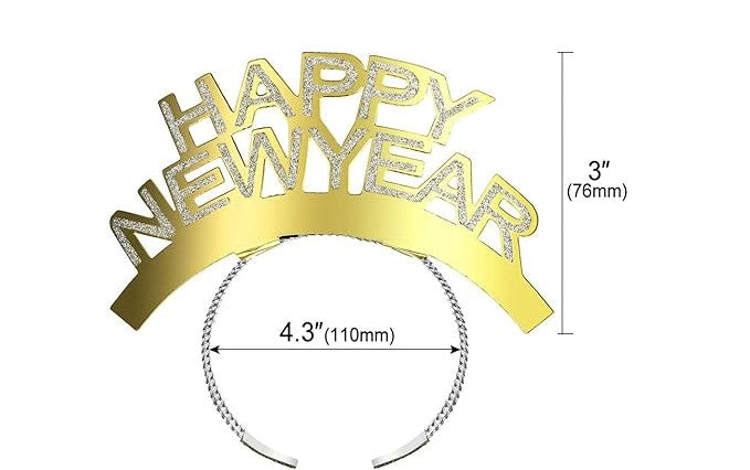 Happy New Year Headband 14*7*7Cm