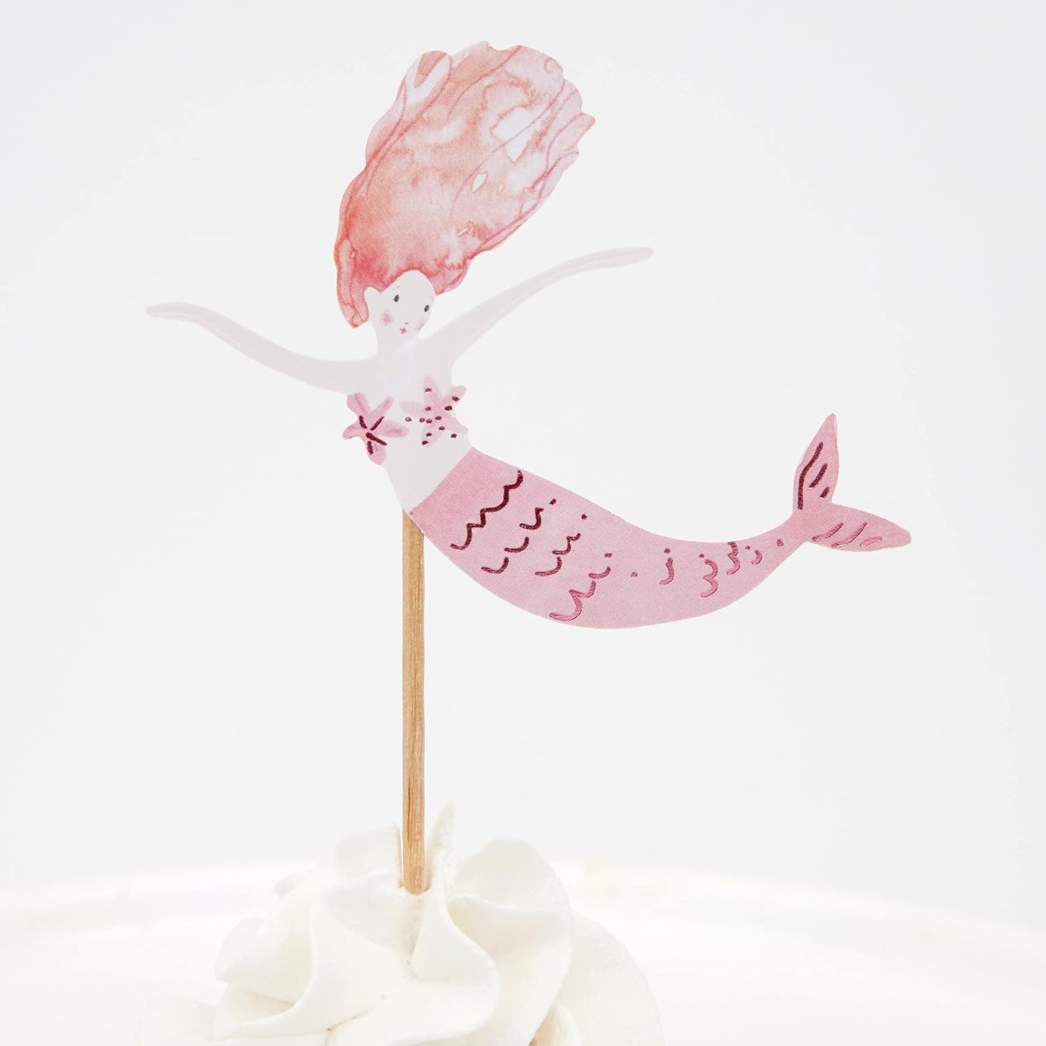 Mermaid Theme Cupcake Toppers Set