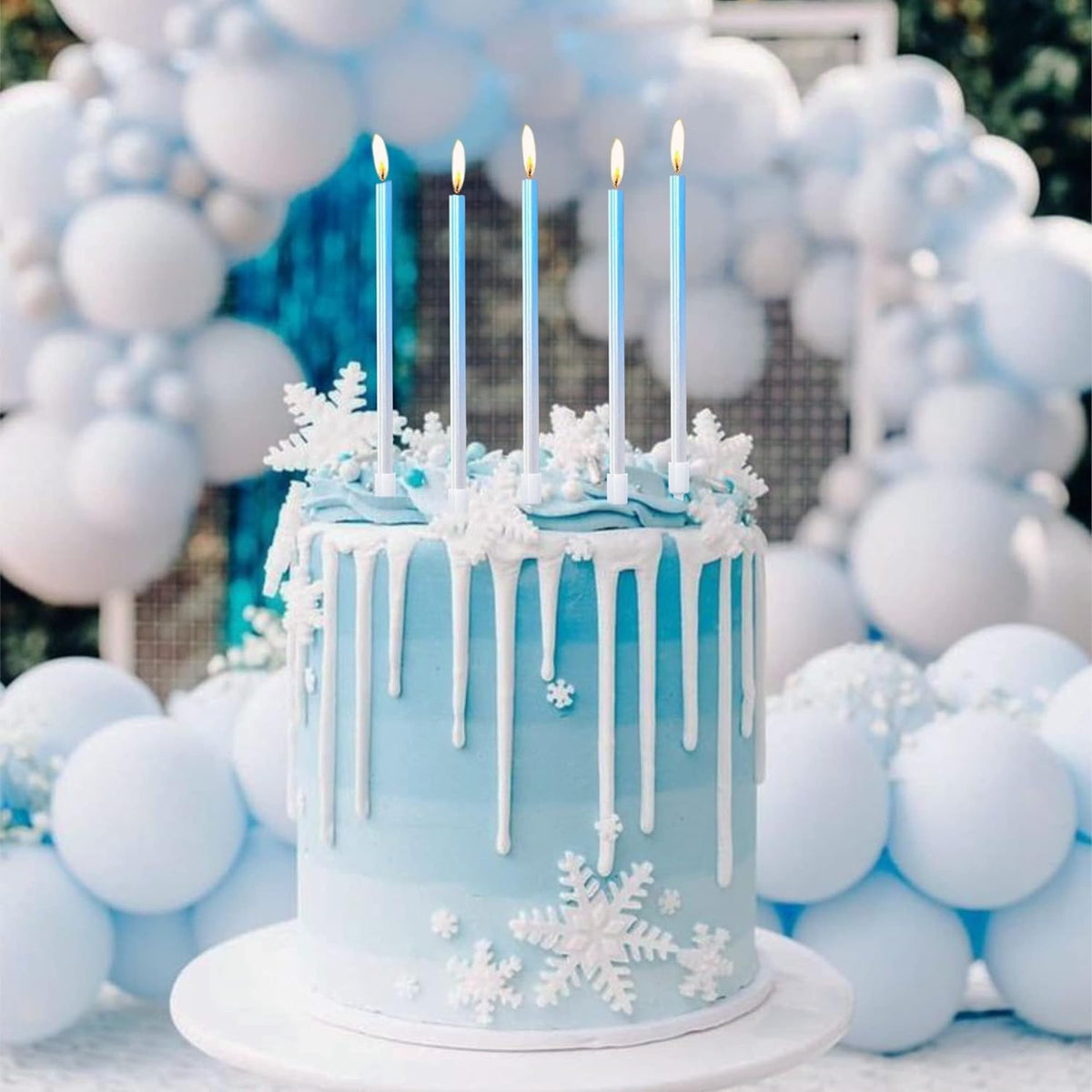 Gradient Metalic Birthday Candles
