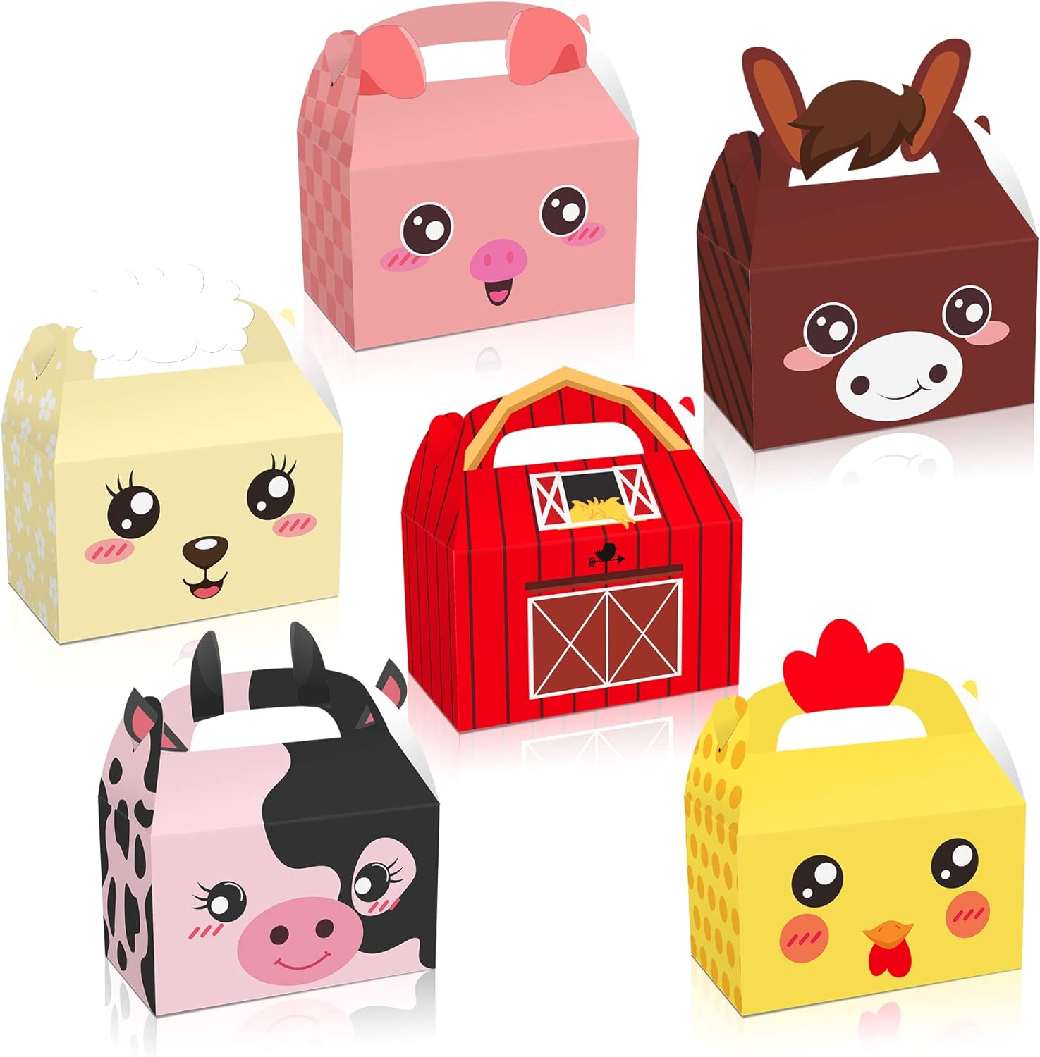 Farm Animals Candy Boxes Set