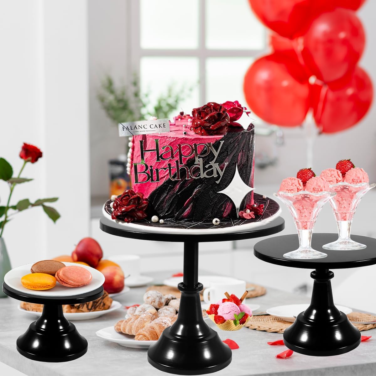 Set of Round Cake Stands and Serving Trays – Ribbontique