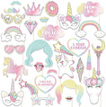 Load image into Gallery viewer, Unicorn Party Photo Booth Props Set
