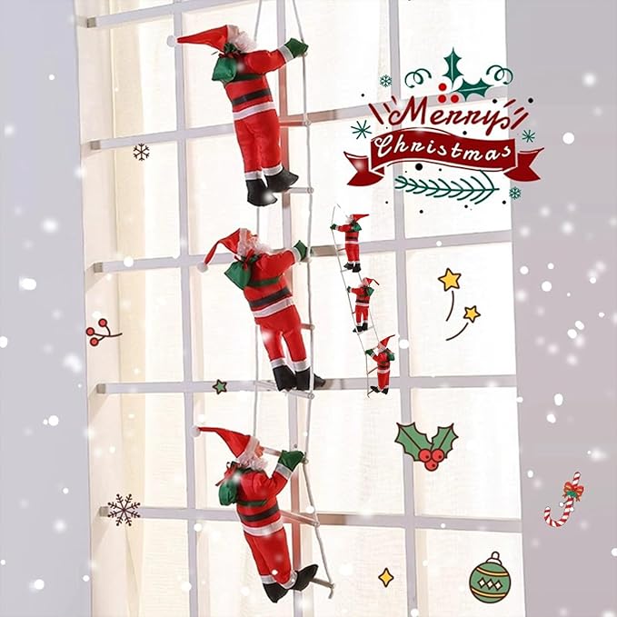 Christmas Climbing Santa