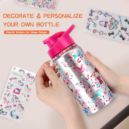 Decorate Your Own Water Bottles With Rhinestone