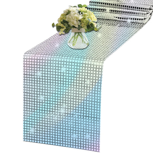 Silver Disco Table Runner