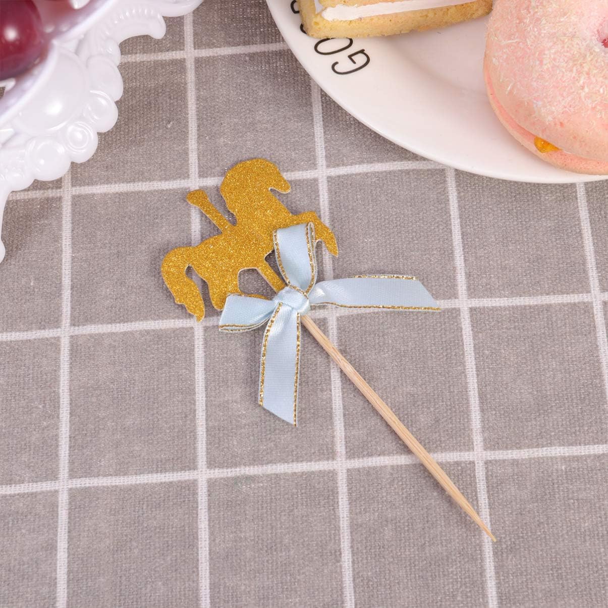 Carousel Shape Party Cake Toppers Set