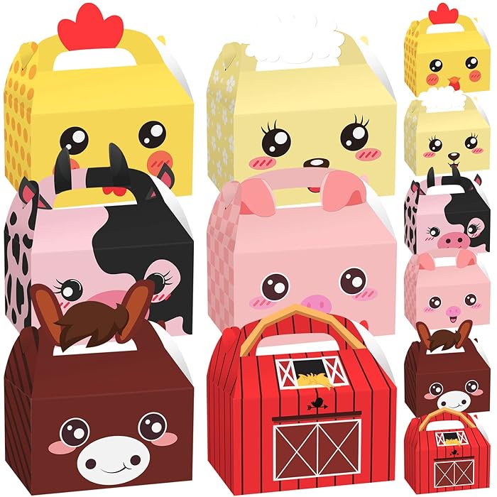 Farm Animals Candy Boxes Set