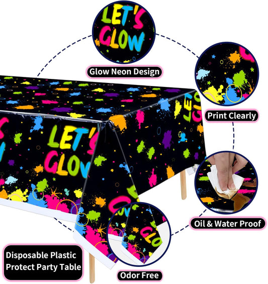 Glow Neon Party Tablecloth