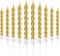 Load image into Gallery viewer, Metallic Spiral Cake Candles
