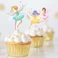 Load image into Gallery viewer, Fairy Theme Party Cupcake Toppers Set
