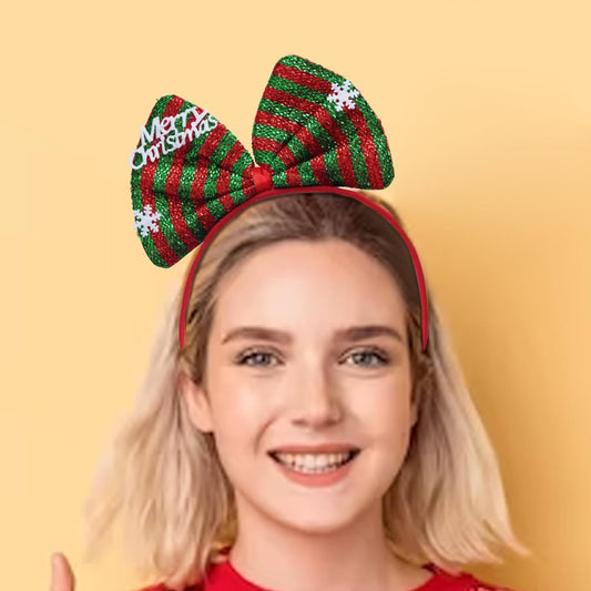 Christmas Red and Green Headband