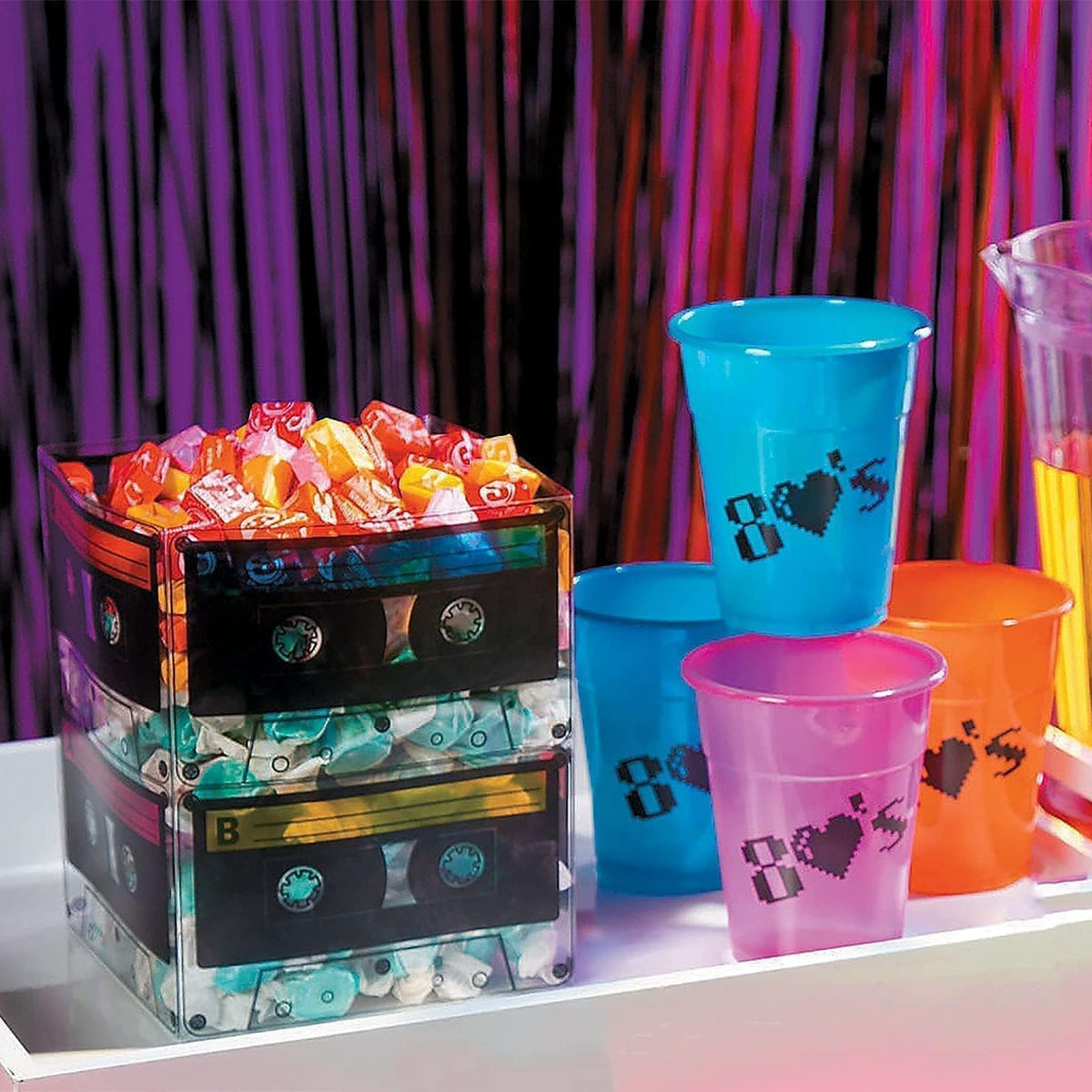 80s Theme Novelty Cassette Tape Bucket Popcorn Box