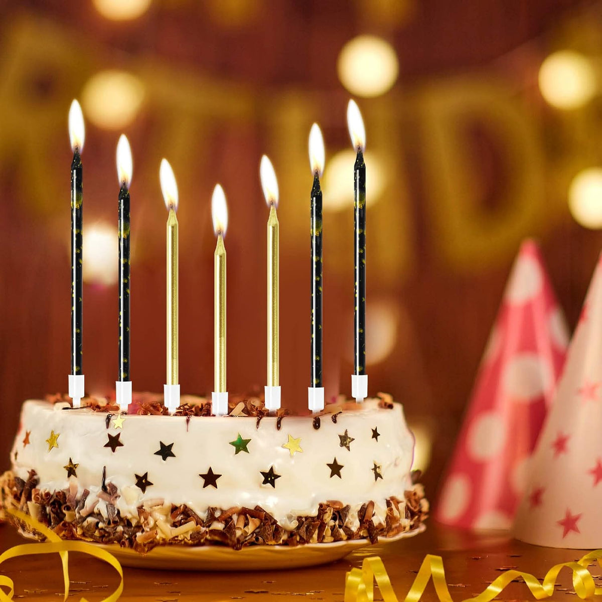 Thread Birthday Candle Long Rod