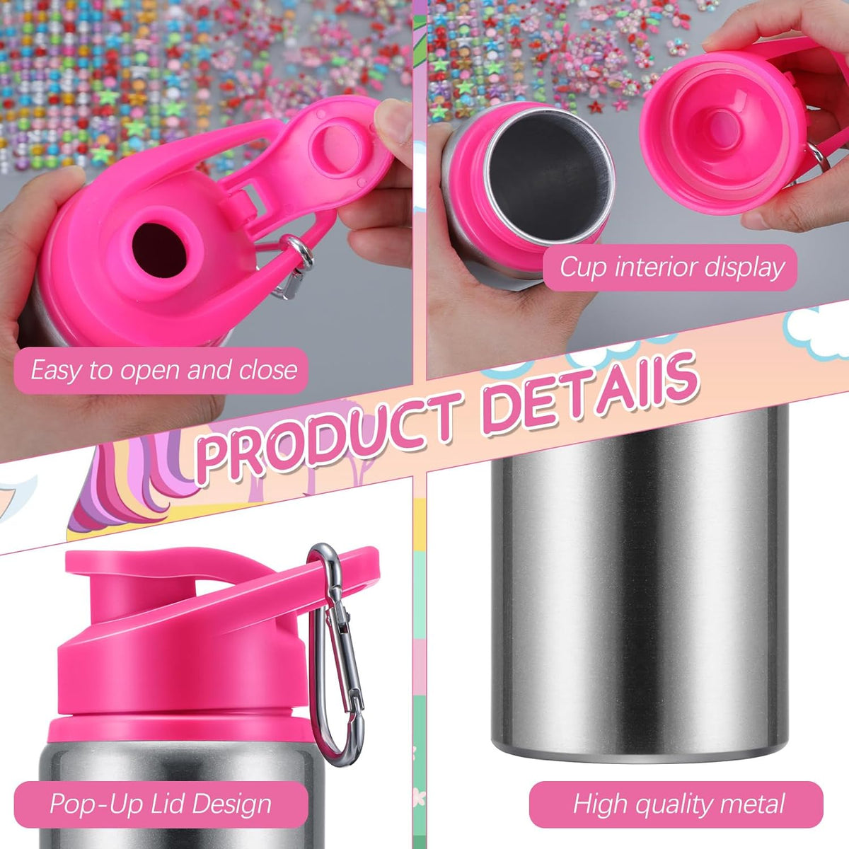 Decorate Your Own Water Bottles With Rhinestone