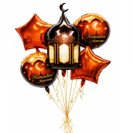 Ramadan Mosque and Star Foil Set
