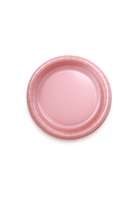 Rose Gold Round 7 Inch Paper Plates