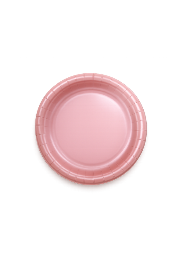 Rose Gold Round 7 Inch Paper Plates
