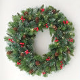 Load image into Gallery viewer, Christmas Pre-Lit Door Wreath 40cm
