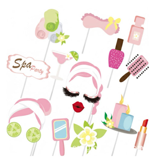 Spa Party Photo Booth Props