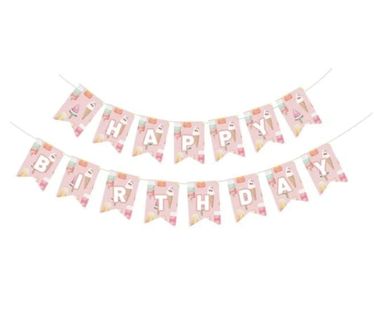 Candly Land Frosty Popsicles   Birthday Banner
