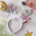 Load image into Gallery viewer, Christmas Reindeer Iridescent Headband
