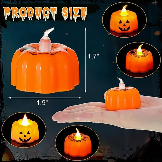 Pumpkin candle - 1 PC