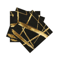 Load image into Gallery viewer, Black with Gold Theme Party Stripes Tableware Set
