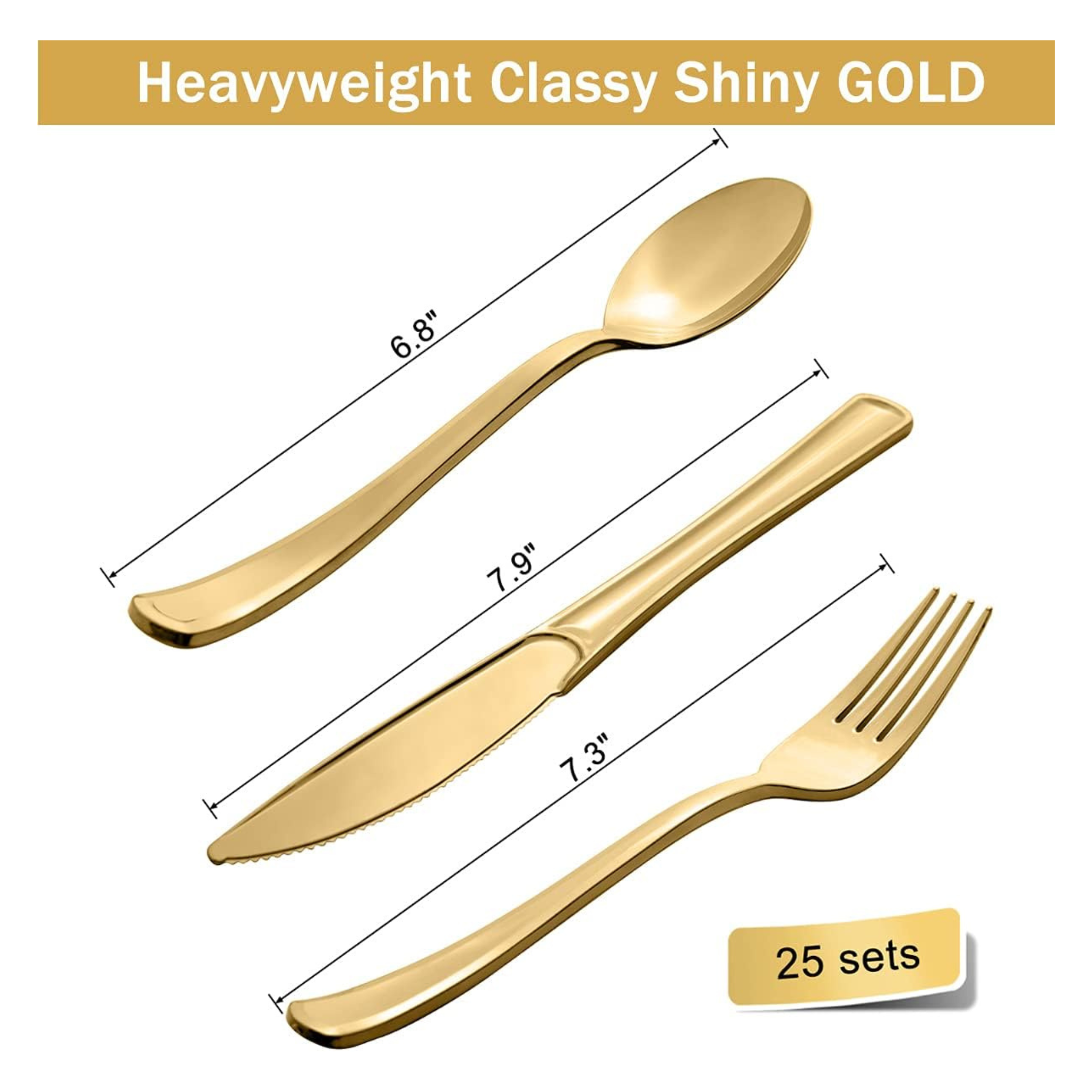 Gold and Black Theme Party Dinnerware Set