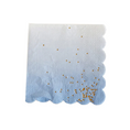 Load image into Gallery viewer, Blue Ombre with Gold Foil Dots Tableware Set
