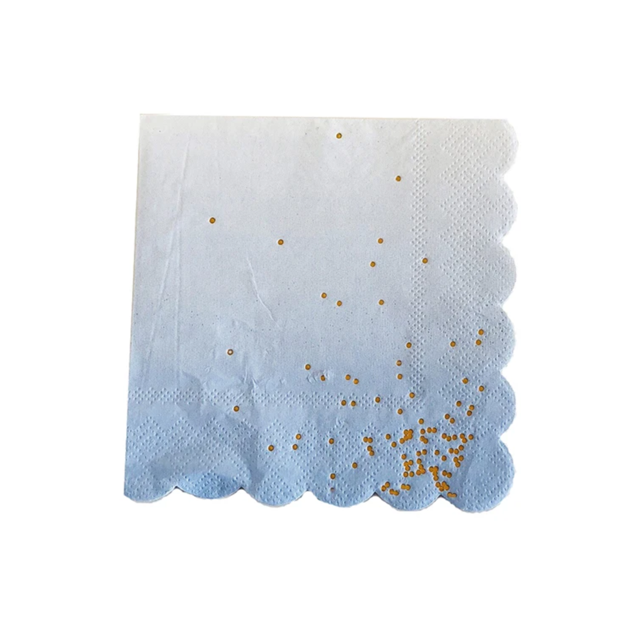 Blue Ombre with Gold Foil Dots Tableware Set