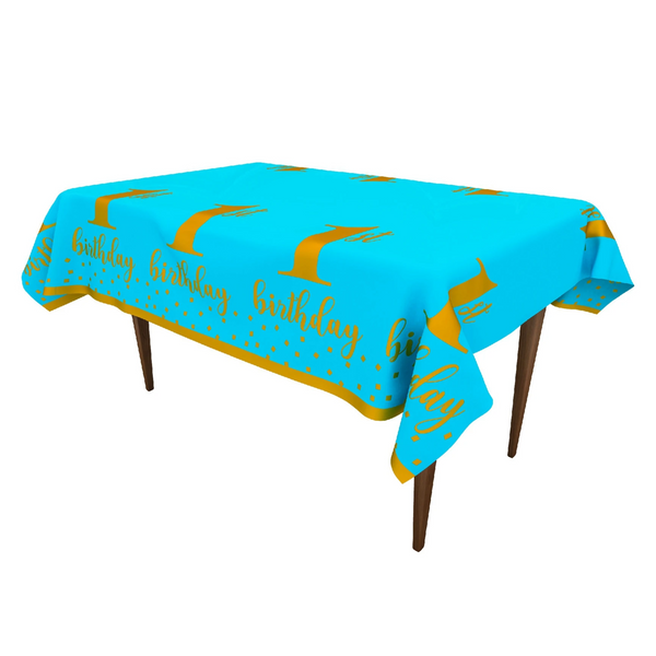 First Birthday Blue Decorations Tablecloths